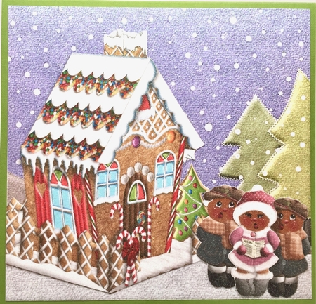 Ginger Cuties Carollers Clipart PNGs by Elena Pavlova