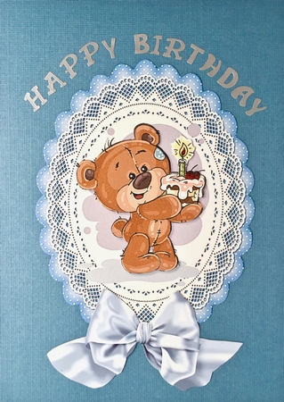 Baby Boy Birthday Topper 2 by Elena Pavlova