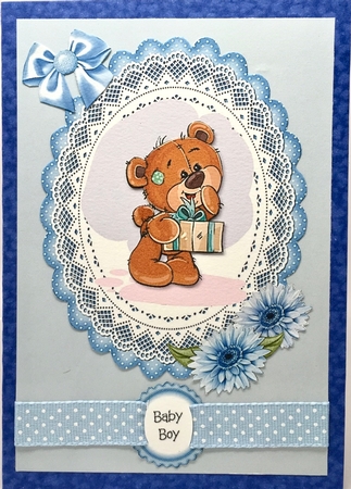 Baby Boy Birthday Topper 3 by Elena Pavlova