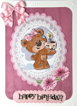 Baby Girl Birthday Topper 2 by Elena Pavlova