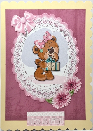 Baby Girl Birthday Topper 3 by Elena Pavlova