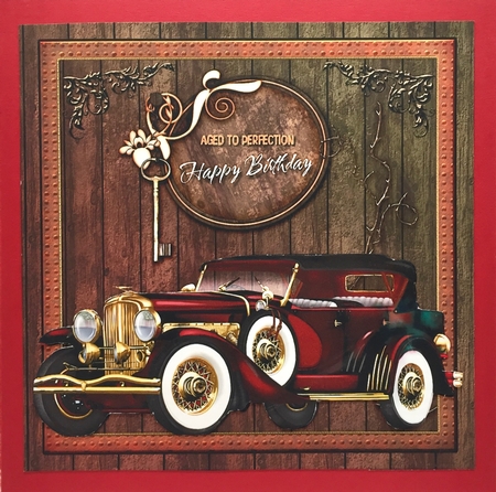 Forever Young Vintage Car Card Front 9 by Elena Pavlova