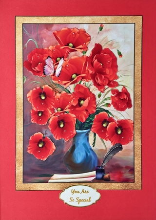 Pretty Poppies Topper And Labels by Elena Pavlova