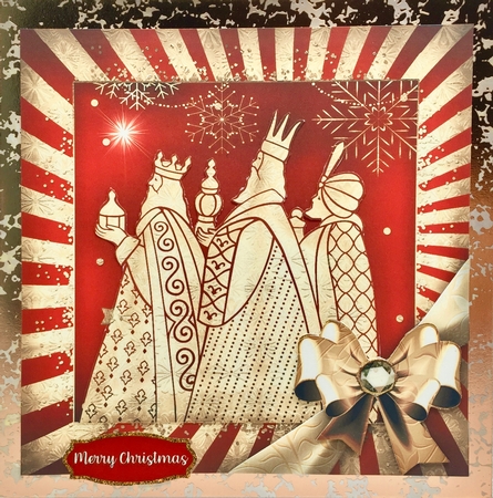 Christmas Golden Red Bumper Kit by Elena Pavlova