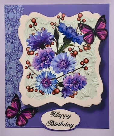 blue corn flowers by Elena Pavlova