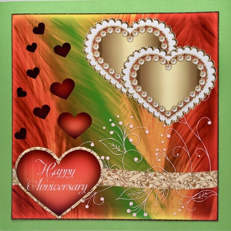Wedding Anniversary Valentines Day 8x8 Card Front 4 by Elena Pavlova