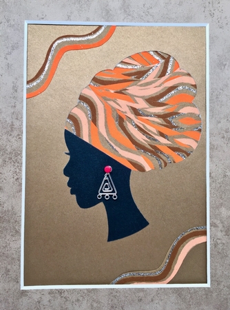 African Lady Portrait Kit by Elena Pavlova