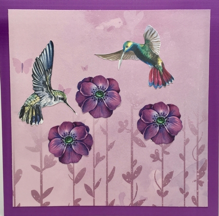 Watercolor Hummingbirds Cut Outs by Elena Pavlova
