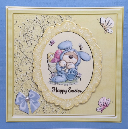 Easter Bunny Card by Elena Pavlova
