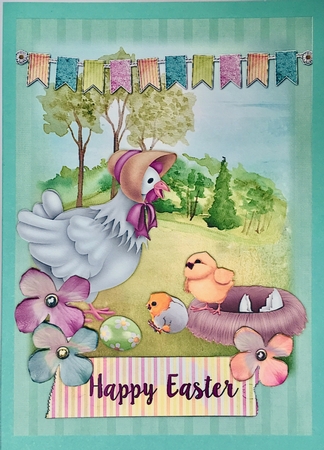 Happy Easter #1 - A5 Card Front by Elena Pavlova