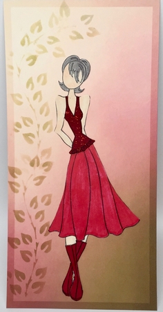 Vintage Musical Warm Autumn Roses A6 Stationery Kit by Elena Pavlova