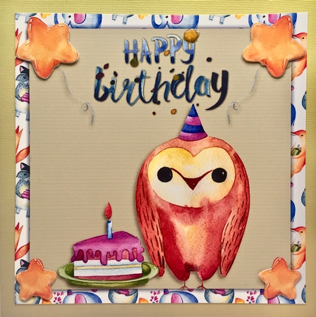 Birthday owl  by Elena Pavlova