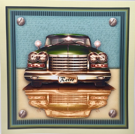 Retro Car Card Kit by Elena Pavlova