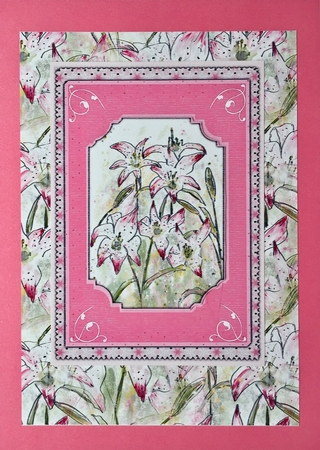 STARGAZER LILIES BACKGROUND/BACKING PAPER: A4 with Commercial Use by Elena Pavlova