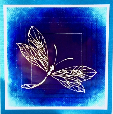 Dragonfly 4 - 3D Pyramid/pyrimage + Insert & Gift Tag by Elena Pavlova