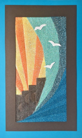 Path To A Brighter Future Contemporary Iris Folding Pattern by Elena Pavlova
