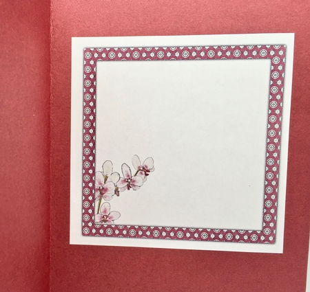 ORCHID INSERTS: Two Orchid Inserts, One Blank, One with Verse by Elena Pavlova