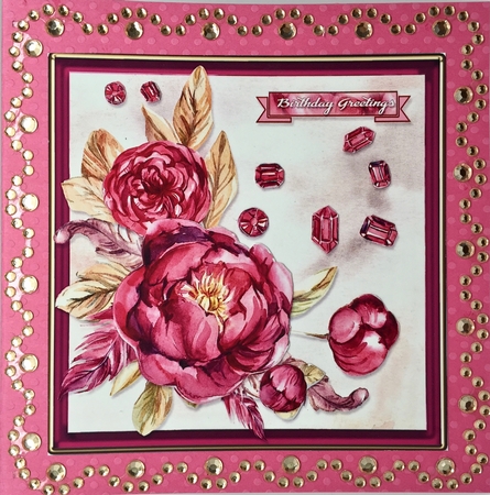 Royal Ruby  & Floral Topper  by Elena Pavlova