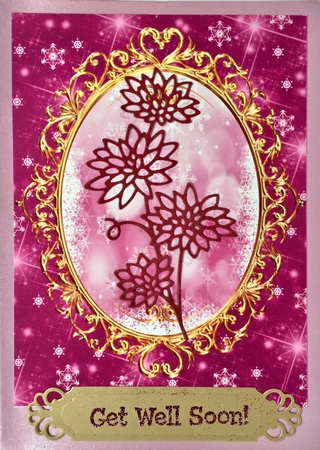 Gold Trim Snowflake Mats by Elena Pavlova