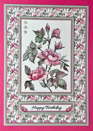 Beautiful Wild Roses Topper by Elena Pavlova