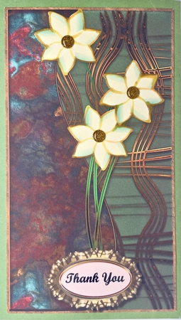Contemporary Topper With 3 Flowers For Various Occasion Cards 2 by Elena Pavlova