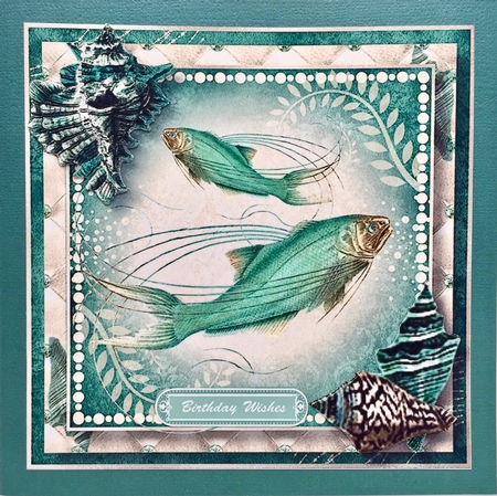 Seafoam & Pearls - Ocean Fantasy 8x8 by Elena Pavlova