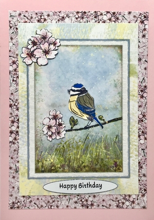BLOSSOM BACKGROUND/ BACKING PAPER: A4 with commercial use by Elena Pavlova