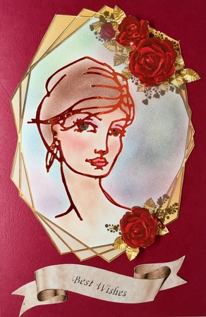 Rose Geometric Frame CU-Kit-1 by Elena Pavlova