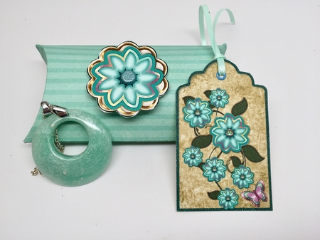7 Tags & Embellishments With Flowers by Elena Pavlova