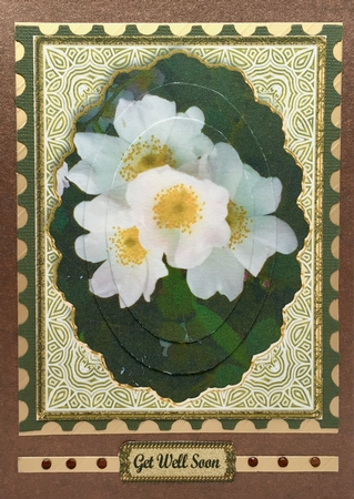 Get Well Soon Rosehip Flowers Pyramid Topper by Elena Pavlova