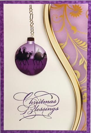 Set of 6 Christmas Decorations Baubles by Elena Pavlova