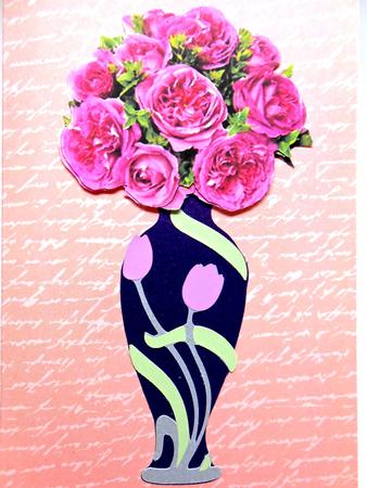 Pink Rose Posy by Elena Pavlova