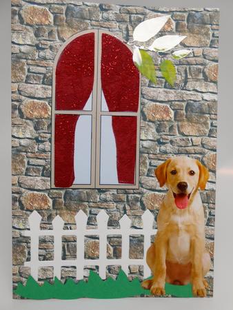 Stone Wall Landscape Background Sheet by Elena Pavlova