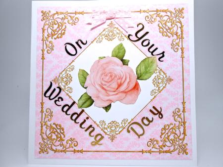 Fancy Frame 8x8 Blank Card Front - Subtle Shade by Elena Pavlova