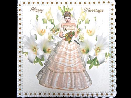 Lilies for the Bride 8x8 Topper by Elena Pavlova