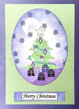 Mini Inked Toppers - Christmas Night Landscapes 2 by Elena Pavlova