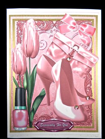 Lovely Pink Shoes and Tulips by Elena Pavlova