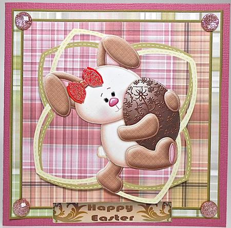 Easter Bunny with His Chocolate Egg by Elena Pavlova