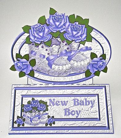 Baby Boy Slot Top Tent Card Kit by Elena Pavlova