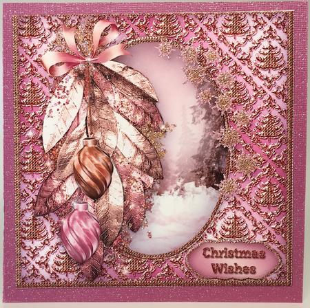 Pink and Gold Christmas by Elena Pavlova