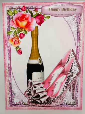 Lovely Pink Shoes and Bubbly by Elena Pavlova