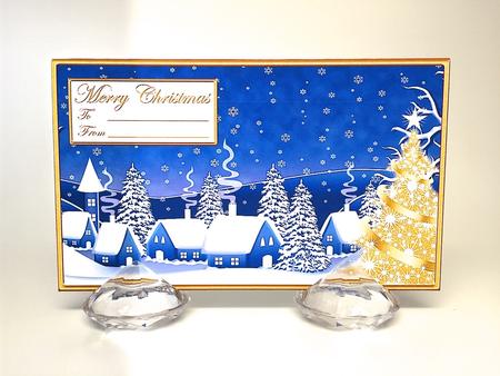 Gold Christmas Tree Money Wallet Gift Envelope by Elena Pavlova