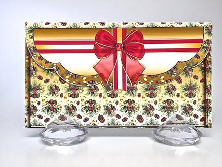 Golden Acorn Christmas Gift Money Wallet by Elena Pavlova