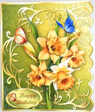 Daffodil Dance Side Scallop Mini Kit by Elena Pavlova