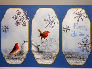 Little Robins Card Topper by Elena Pavlova
