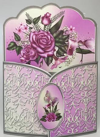 Pink Roses Gatefold Mini Kit by Elena Pavlova