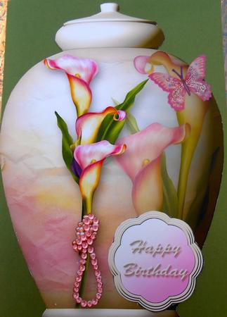 Pretty Pots Card Mini Kit - Calla Lilies by Elena Pavlova