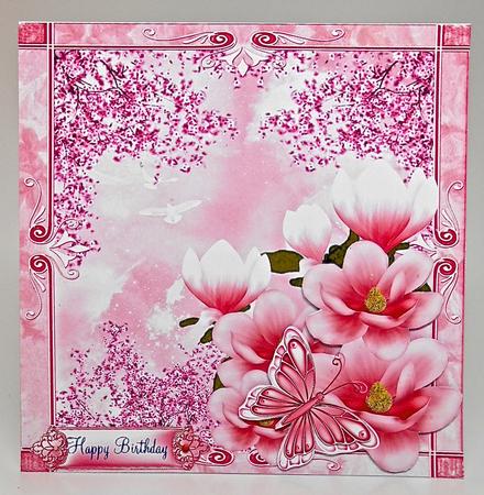 Gorgeous Magnolia and Cherry Blossom Flutter by Elena Pavlova