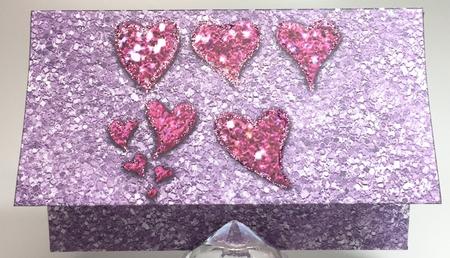 Pink Glitter Wallet by Elena Pavlova