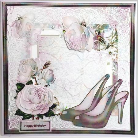 Chic Shoes and Roses 8x8 Card Mini Kit by Elena Pavlova